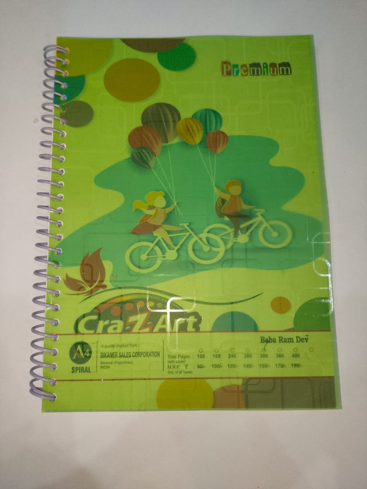 Primium A4 Spiral 300 Page Notebook