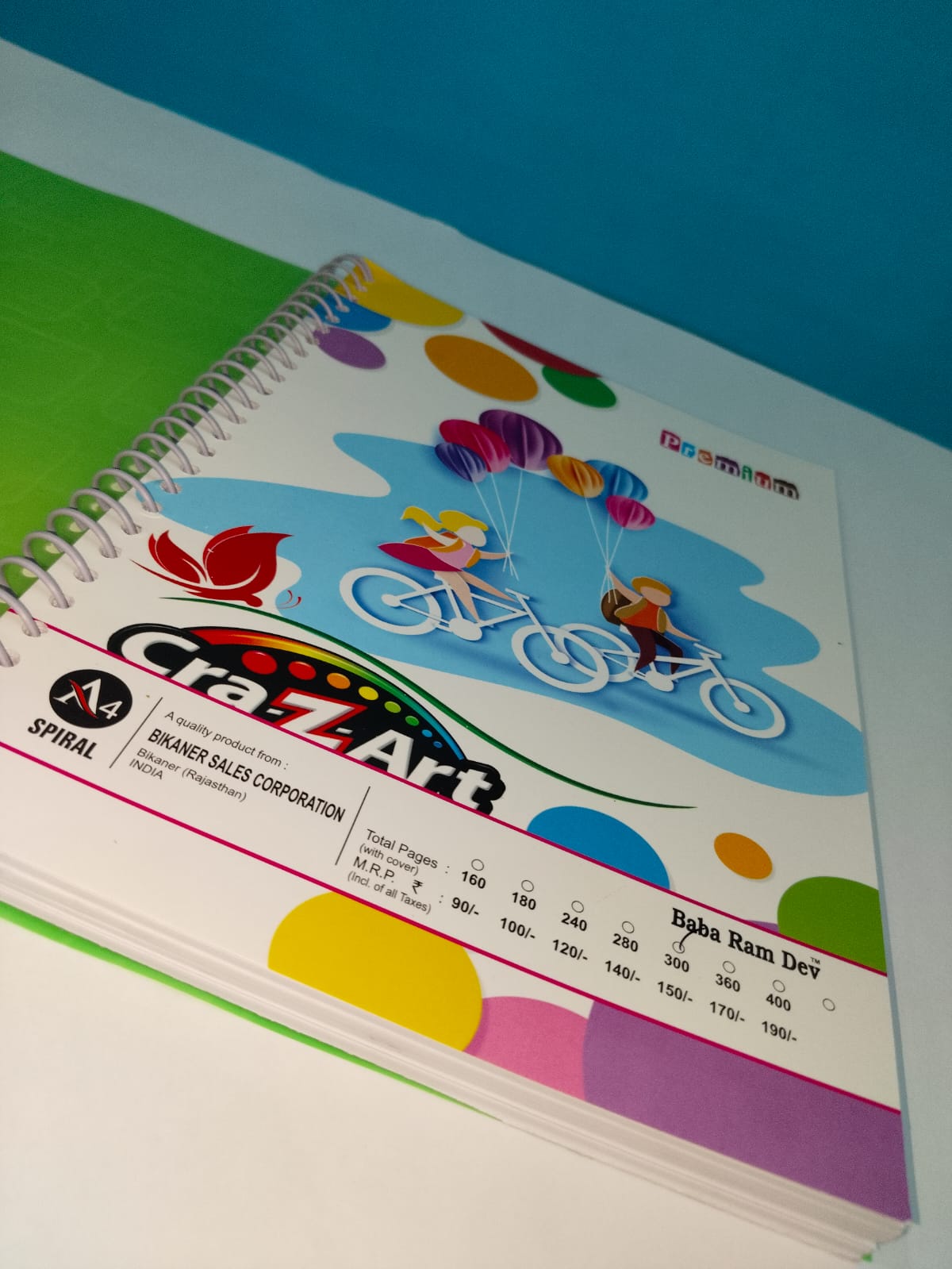 Primium A4 Spiral 300 Page Notebook - Image 2