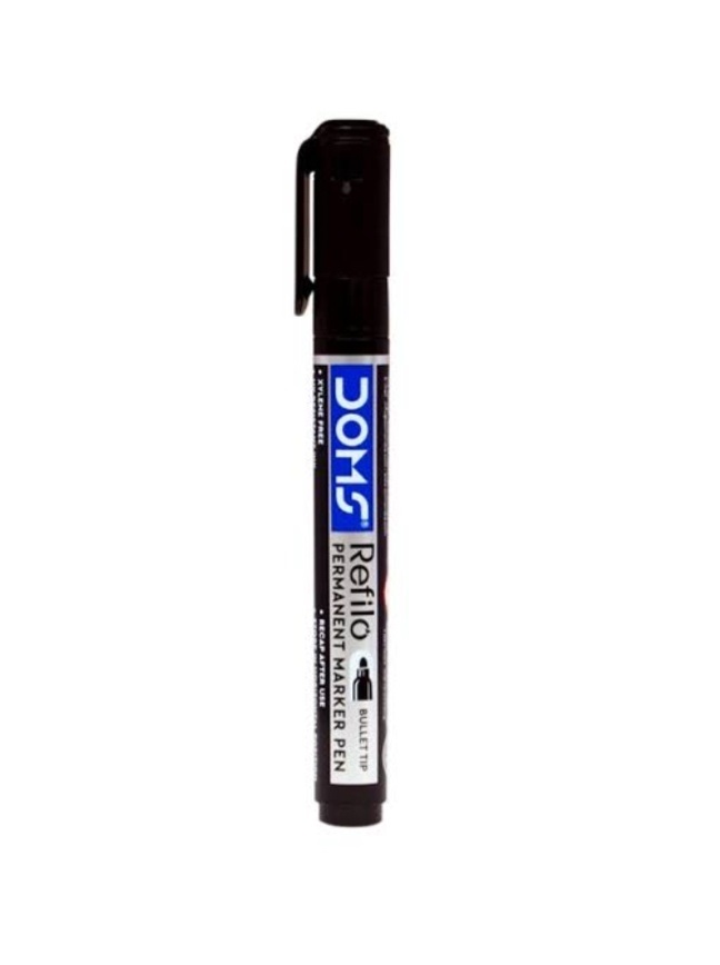 Doms Refilo Permanent Marker Pen (Thick) - Image 2