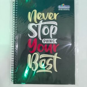 Emotion 300 Page A4 Spiral Ruled Notebook