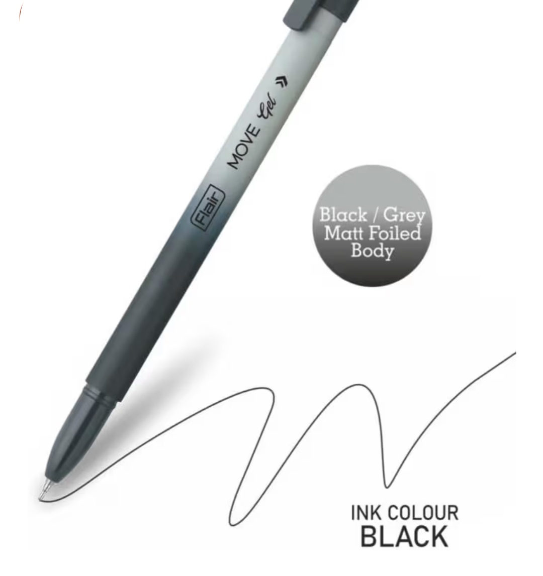 Flair Move Gel Pen (Black)