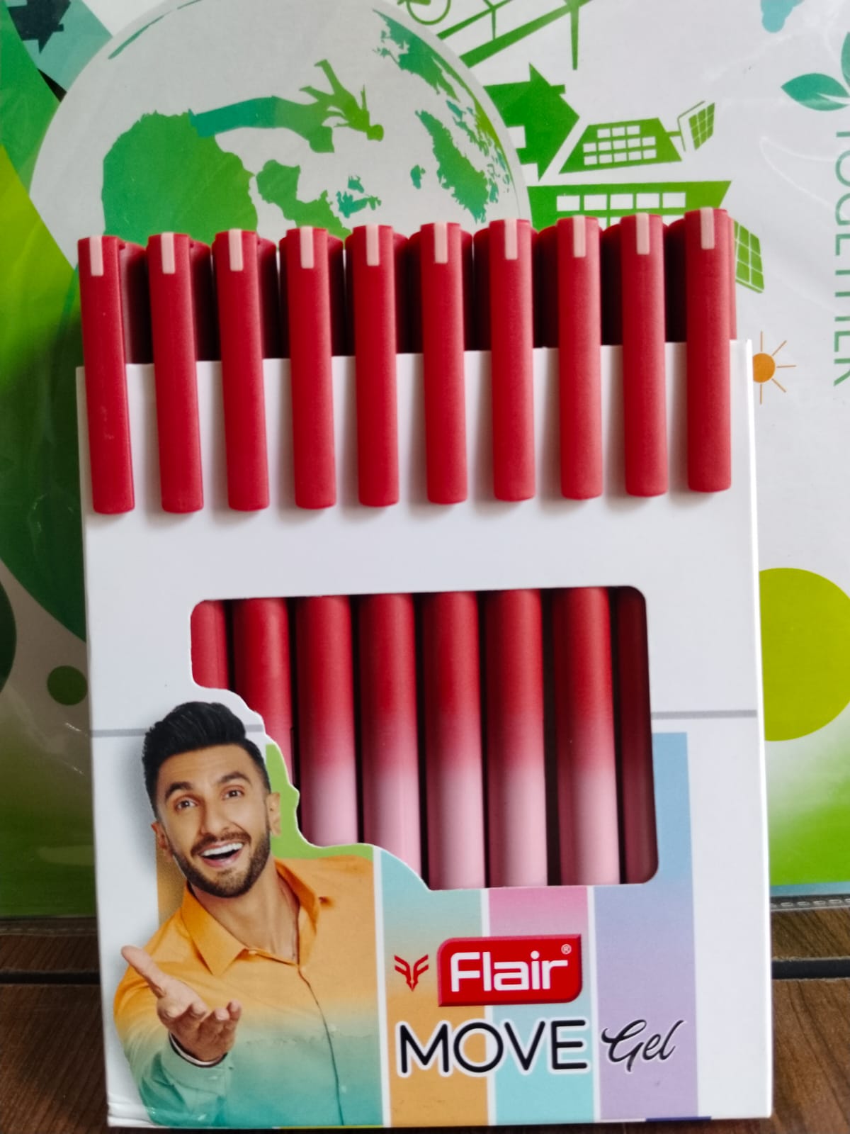 Flair Move Gel Pen (Red) - Image 5