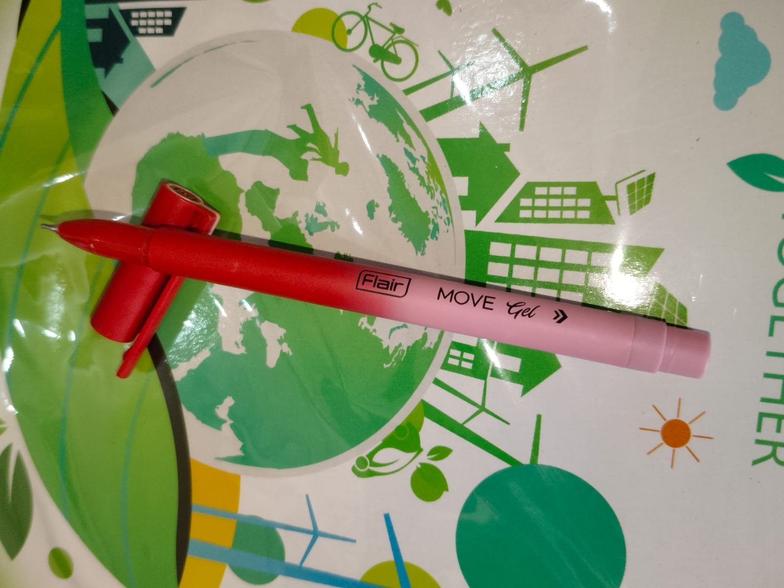 Flair Move Gel Pen (Red)