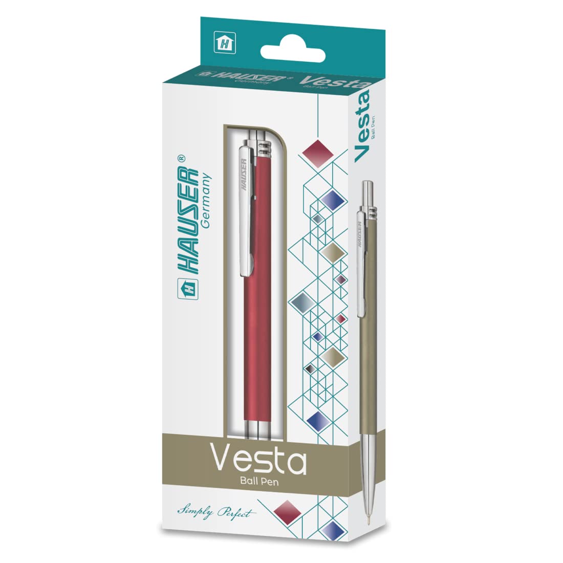 Hauser Vesta Click Ball Pen (Blue) - Image 4