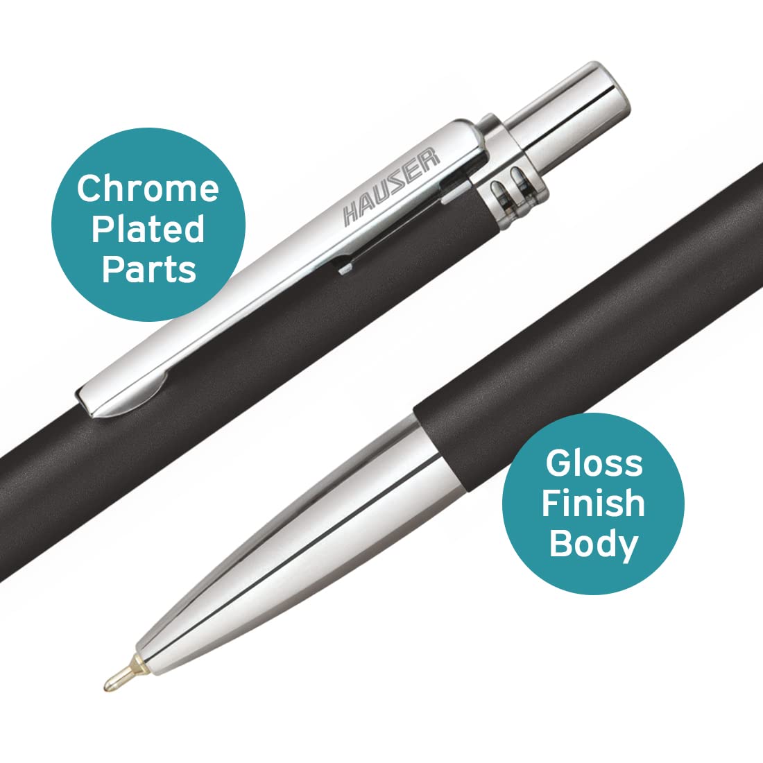Hauser Vesta Click Ball Pen (Blue) - Image 2