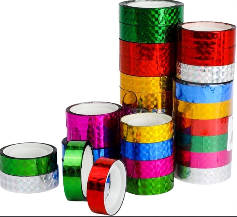 JNS Lozee-Colorful Decorative Glitter Self Adhesive Coloured Tape - Image 3