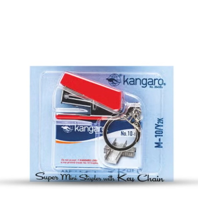 Kangaro M-10/Y2K Super Mini Stapler With Key Chain & 1 Box Pins - Image 2