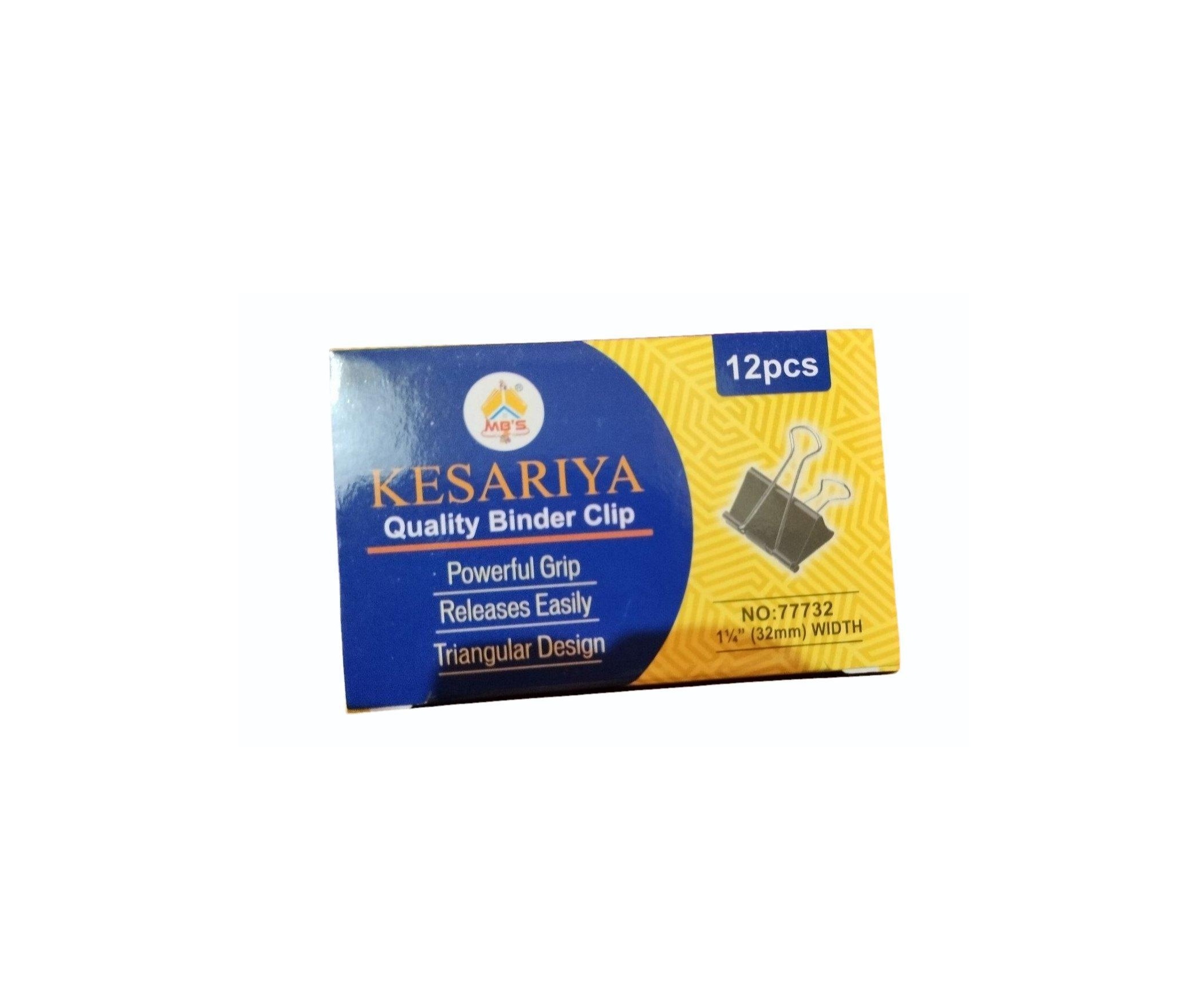 Kesariya Metal Binder Clip (32mm) Width Black - Image 5