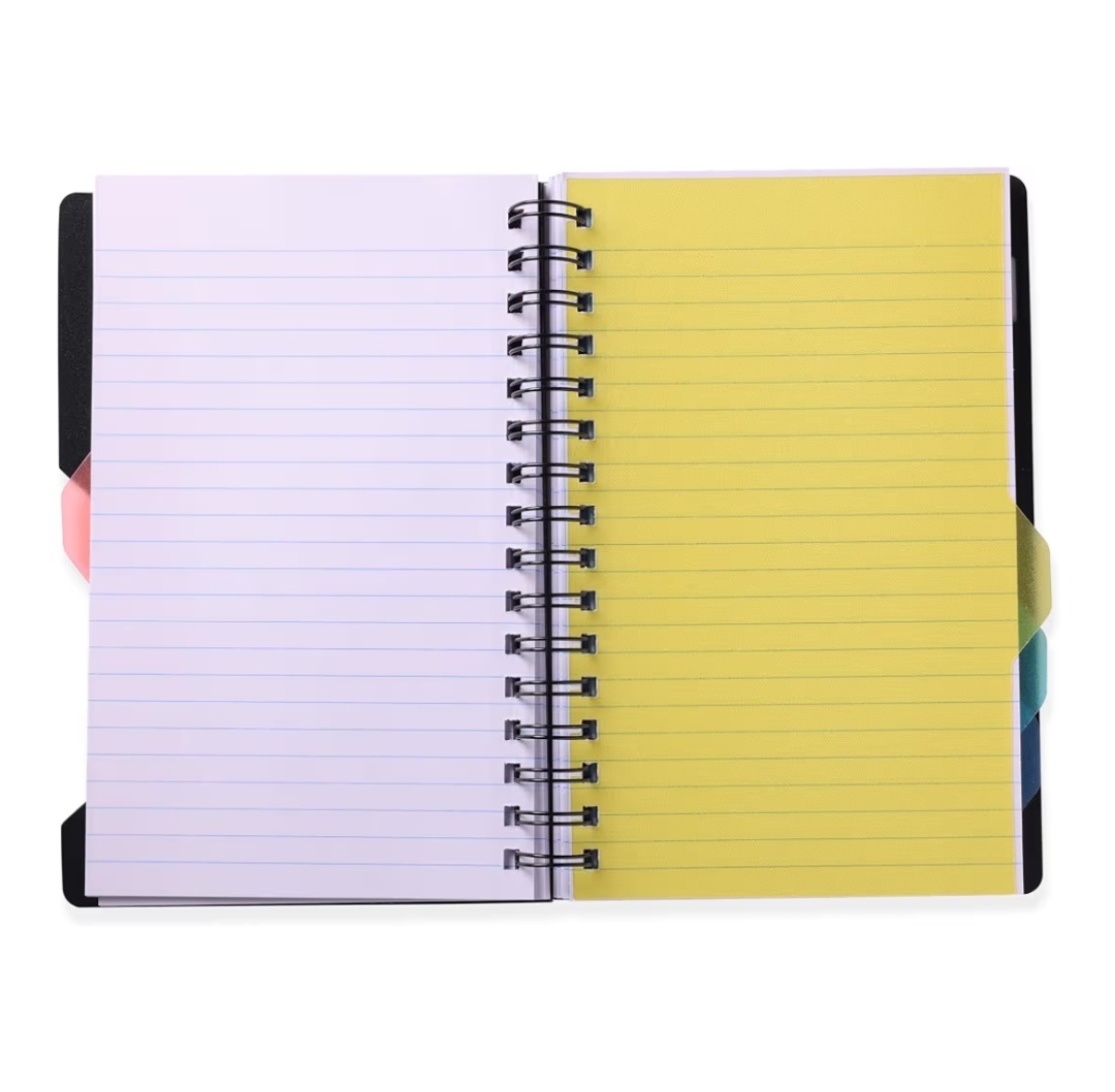 Spiral Note Book Luxor-20406-300 Pages-Ruled-5 Subject Notebook-14 x 21.6 cm - Image 3