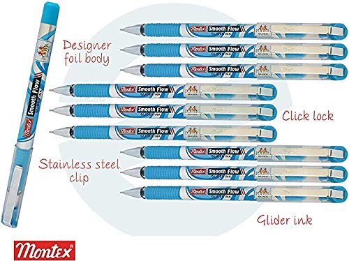 Montex Smooth Flow Glider Ink ball Pen (Blue) - Image 3