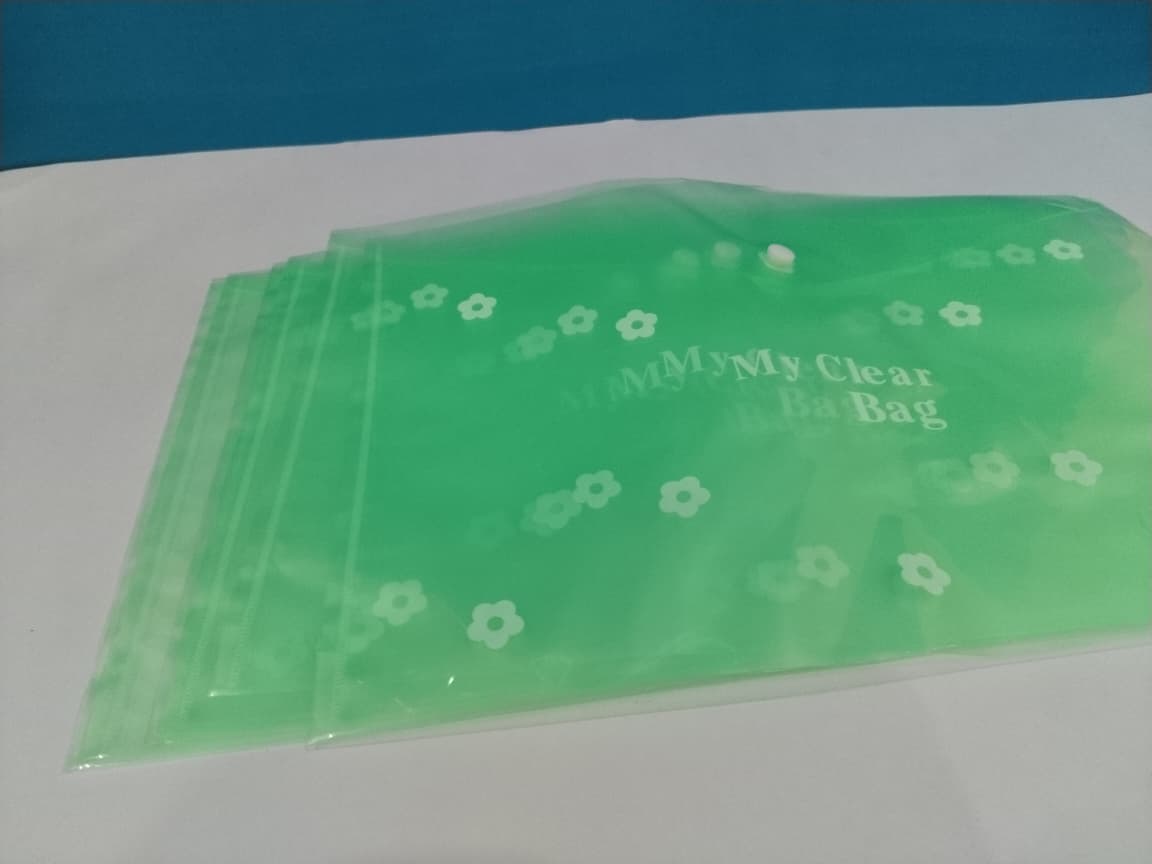 My Clear Bag Plastic Colored Transparent File Folder - Image 4