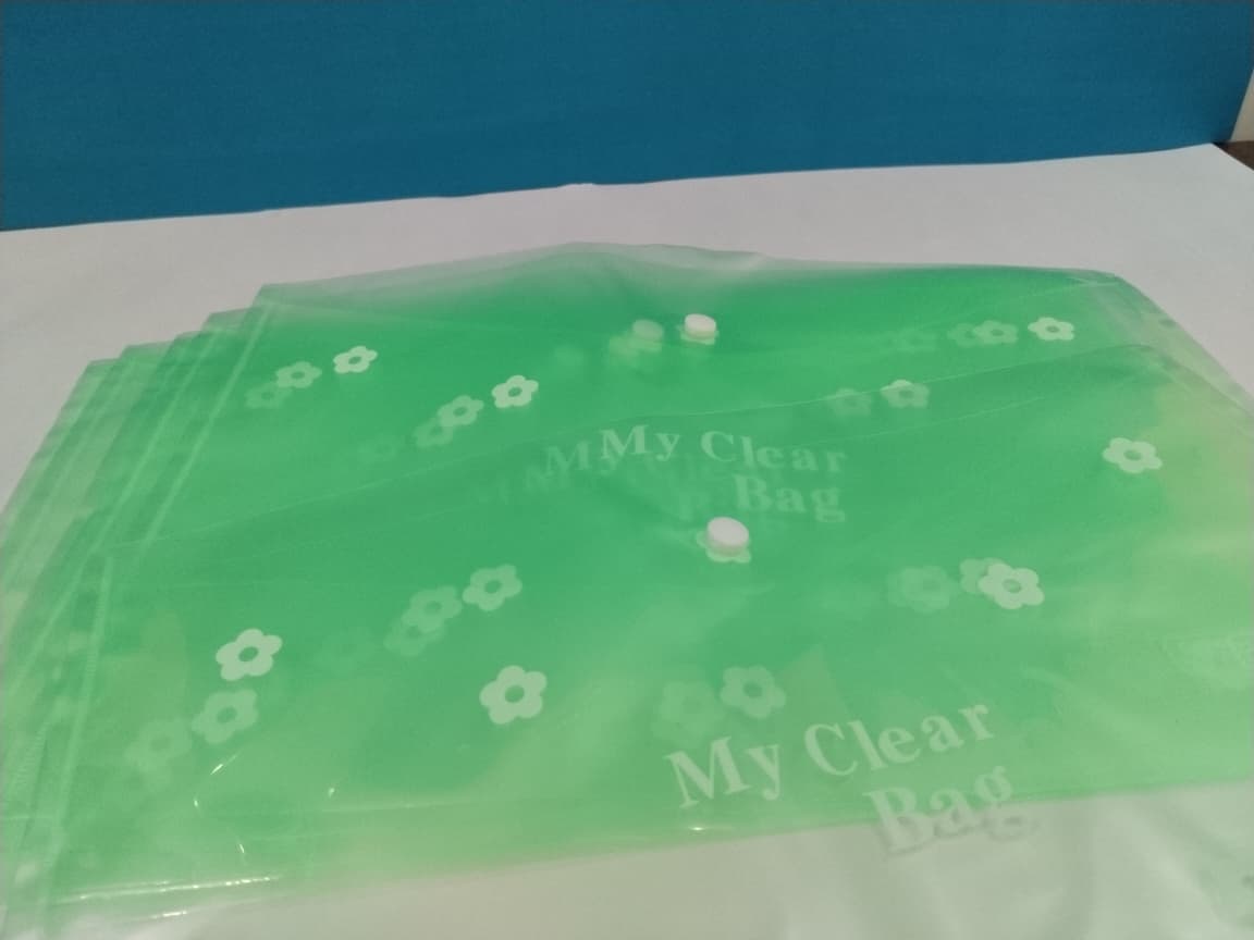 My Clear Bag Plastic Colored Transparent File Folder - Image 2