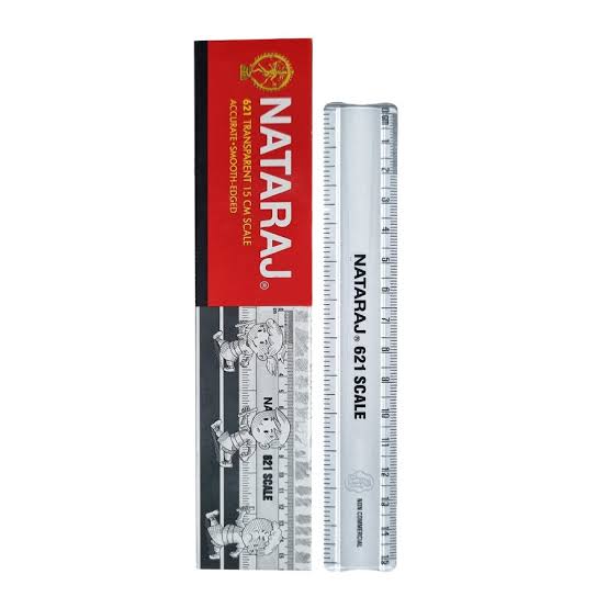 Natraj 621 Transparent 15cm Scale Plastic - Image 2