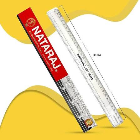 Natraj 621 Transparent 30cm Scale Plastic - Image 4