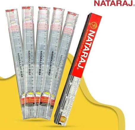 Natraj 621 Transparent 30cm Scale Plastic - Image 3