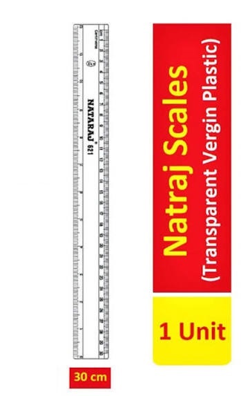 Natraj 621 Transparent 30cm Scale Plastic - Image 2