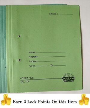 Nayan Cobra File No. 100 (Spring File Paper Board)