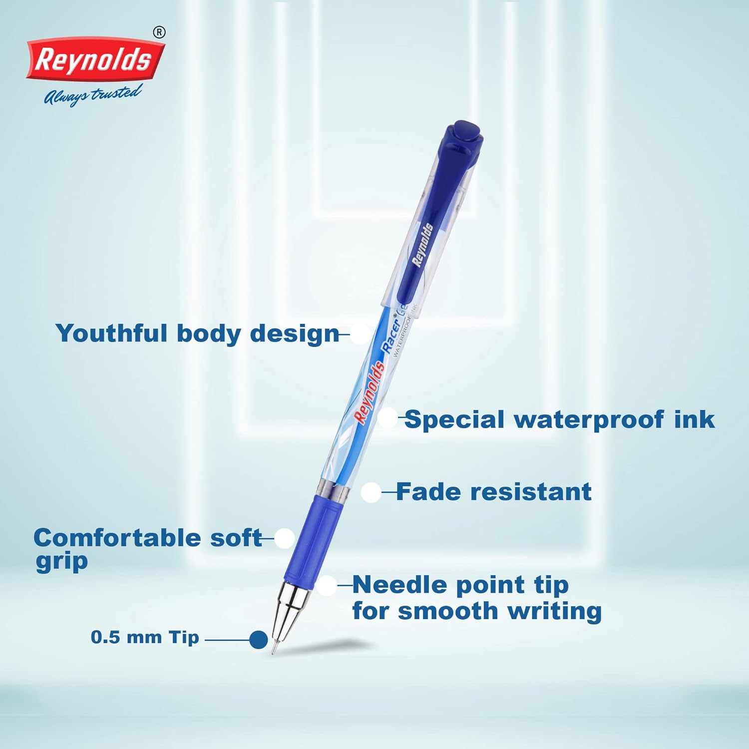 Reynolds Racer Gel Pen (Blue) - Image 3