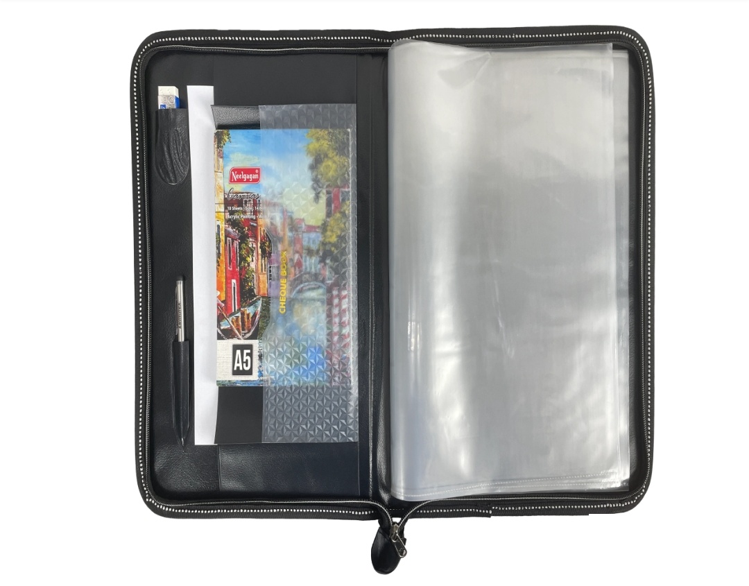 Neelgagan Portfolio Folder B4 Leather File Folder (20 Leaf) - Image 2