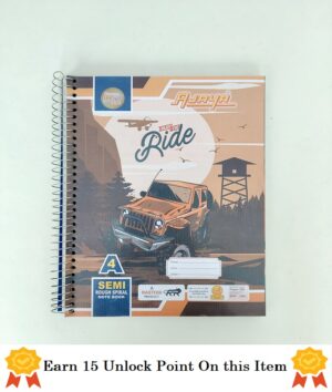 Ajaya Spiral Semi Rough A4 296 Pages Notebook Single Ruled/Lined | Register