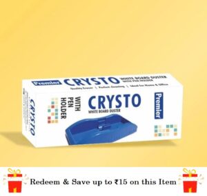 Redeem Crysto White Board Duster Premier With Pen Holder (Redeem Off Up to 15 rs)