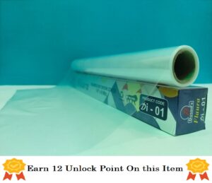 Dusad's Flaura Di-01 Florescent Transparent Note Book Cover 14"x8 Mtr.