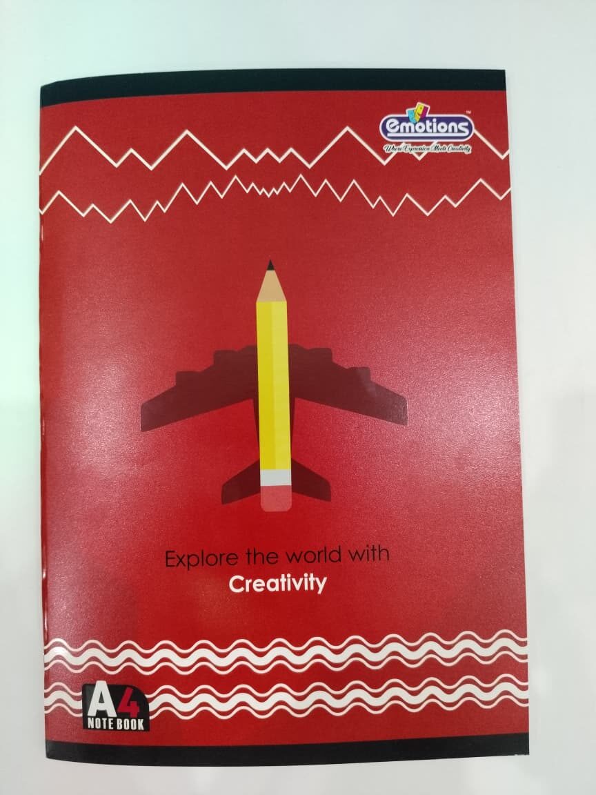 Emotions A4 144 Pages Notebook Single Ruled/Lined | Register - Image 4