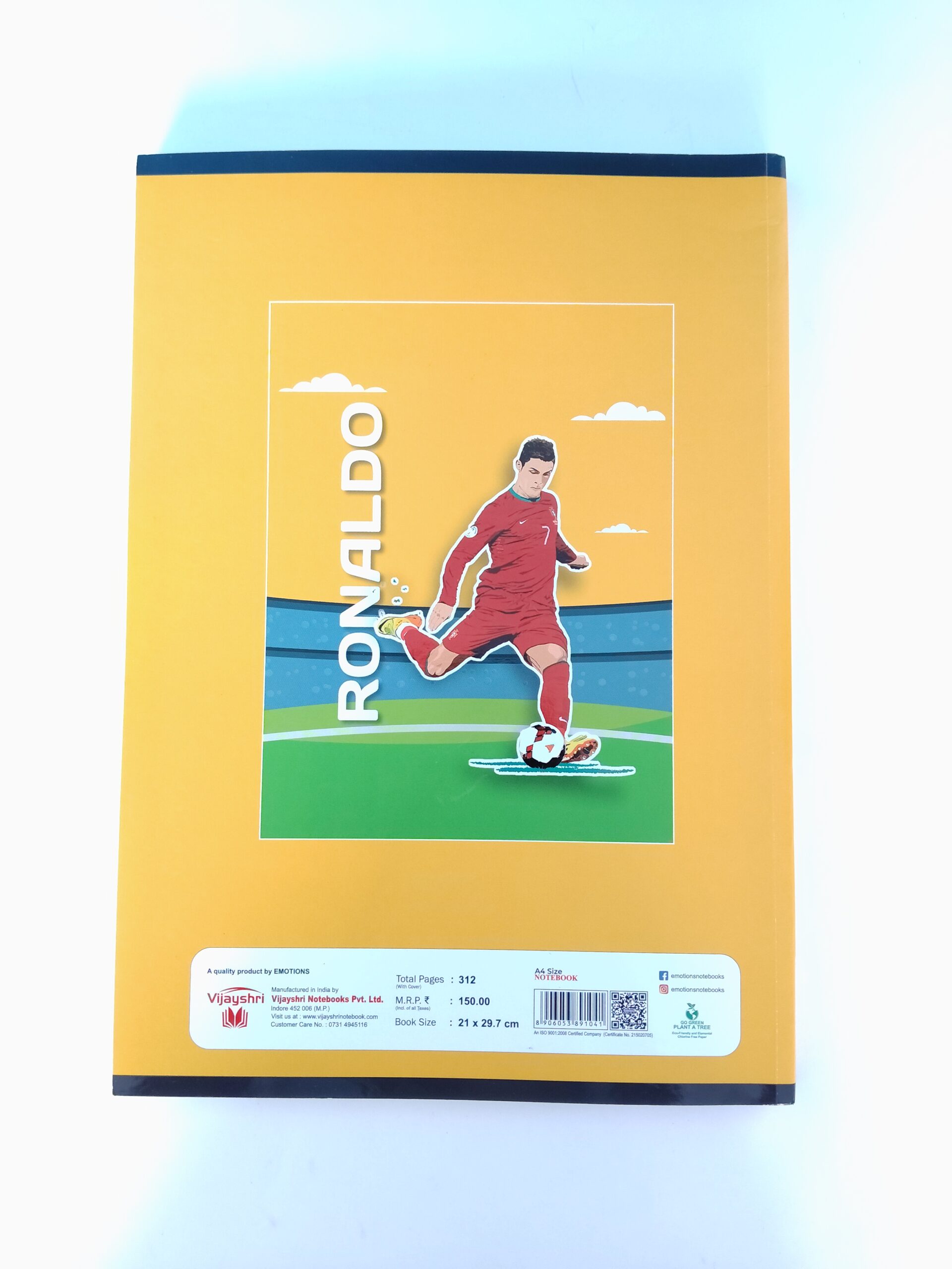 Emotions A4 312 Pages Notebook Single Ruled/Lined | Register - Image 2