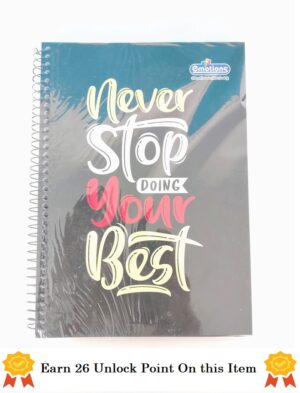 Emotions Spiral A4 300 Pages Notebook Single Ruled/Lined | Register