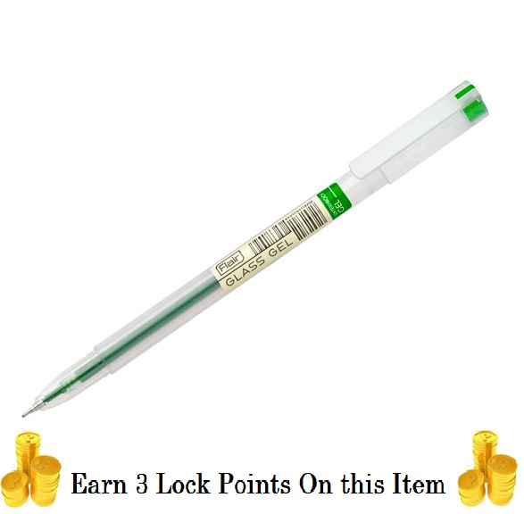Flair Glass Gel Pen (Green)