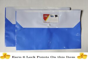 File Cover Plastic Button Bag