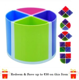 Redeem Khyati Rainbow Pen Stand-S604 (Redeem Off Up to 30 rs)