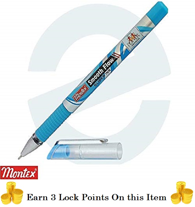 Montex Smooth Flow Glider Ink ball Pen (Blue)