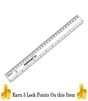 Natraj 621 Transparent 30cm Scale Plastic