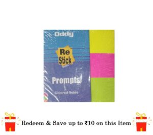 Redeem Oddy Sticky Note Pad (3 Colour) RS-PR3 -80 (Redeem Off Up to 10 rs)