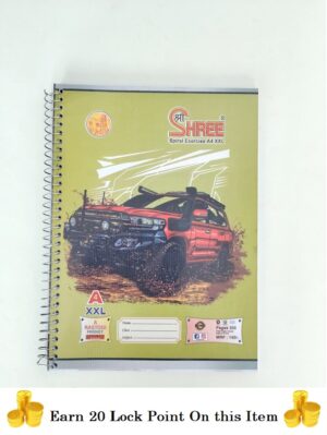 Shree Spiral A4 300 Pages Notebook Plain/Unruled | Register