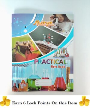 Ajaya All In One Practical Notebook A4 72 Pages Register One Side Ruled/Lined