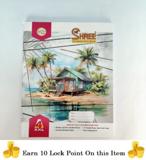 Shree A4 168 Pages Notebook Single Ruled/Lined | Register